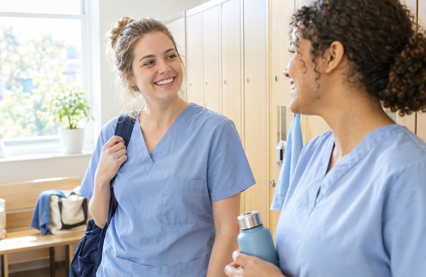 Umkleide vor dem Dienst